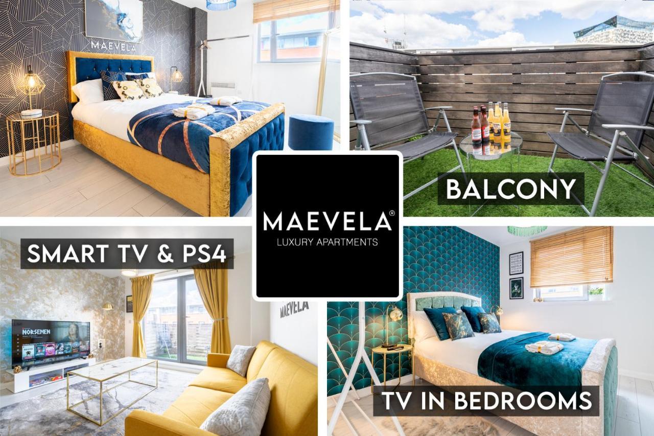 Maevela Apartments - Ultra Lavish Luxury 2 Bed Apartment City Centre - With Balcony - Free Secure Parking - Ps4 & Smart Tv'S Birmingam Exterior foto